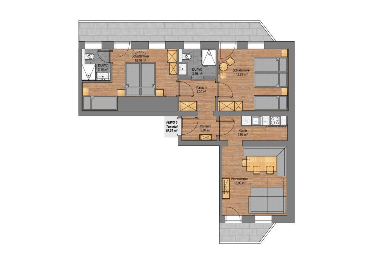 Apartments Rosenhof Mayrhofen Luaran gambar